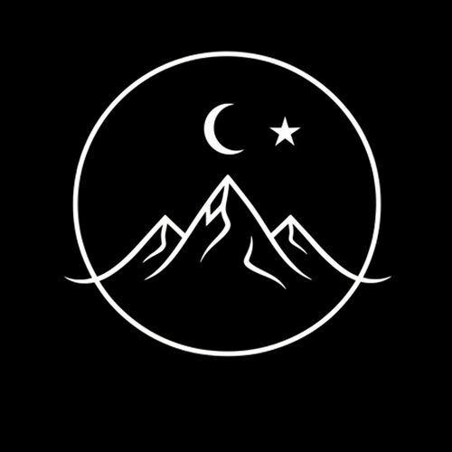 Logo icône fond noir